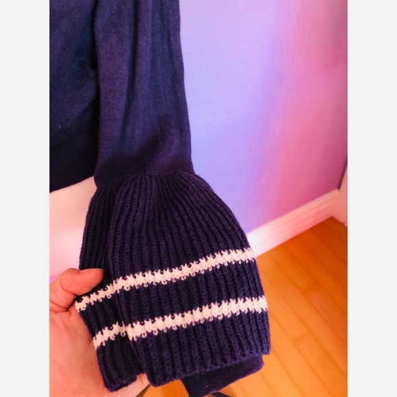 BP Nordstrom bell cuffed navy sweater - Picture 5 of 5